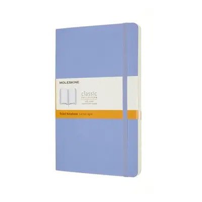 Moleskine Large Ruled Softcover Notebook, Hydrangea Blue