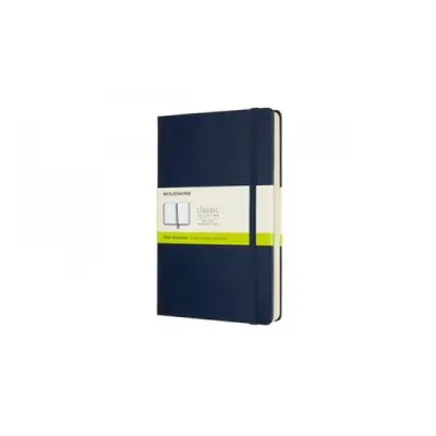 Moleskine Expanded Large Plain Hardcover Notebook, Sapphire Blue