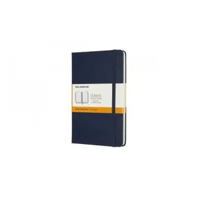 Moleskine Medium Ruled Hardcover Notebook, Sapphire Blue