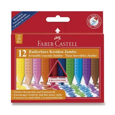 Vosk.pastelky Faber Castell Plastic Colour Jumbo 12 ks