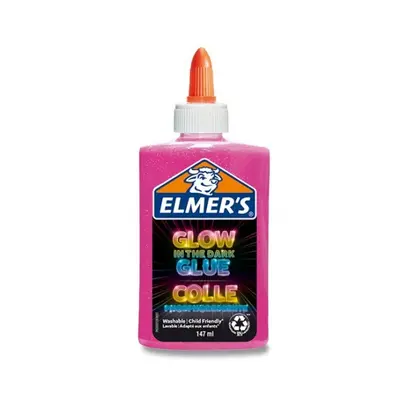 Lepidlo Elmer´s Glow in Dark Glue 147 ml, výběr barev růžové