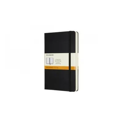 Moleskine Expanded Large Ruled Hardcover Notebook, Black