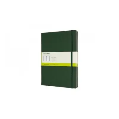 Moleskine Extra Large Plain Hardcover Notebook, Myrtle Green