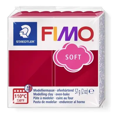 FIMO soft 57g - tmavě červená