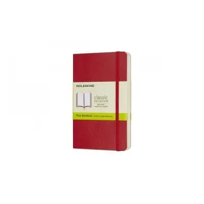 Moleskine Scarlet Red Pocket Plain Notebook Soft