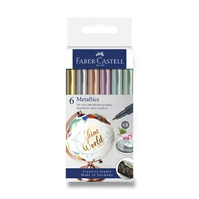 Popisovač Faber-Castell Metallics 6 barev