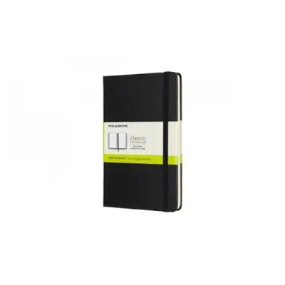 Moleskine Medium Plain Hardcover Notebook, Black