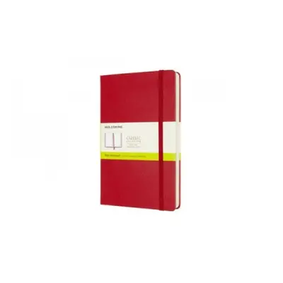 Moleskine Expanded Large Plain Hardcover Notebook, Scarlet Red