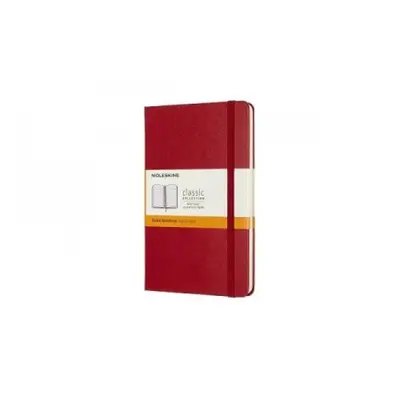 Moleskine Medium Ruled Hardcover Notebook, Scarlet