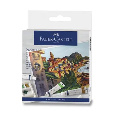 Olejové barvy Faber-Castell 24 barev, tuba 9 ml