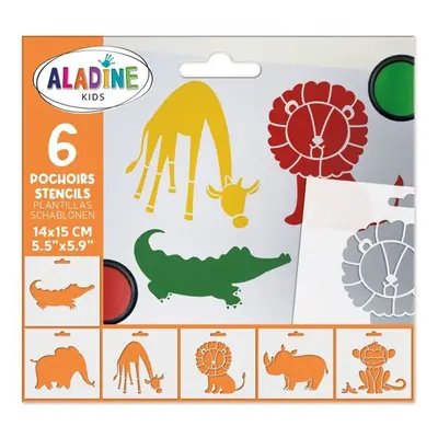 Šablony Aladine, 6 ks - Zoo