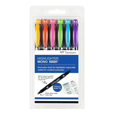 Tombow Zvýrazňovač MONO edge - sada 6 ks