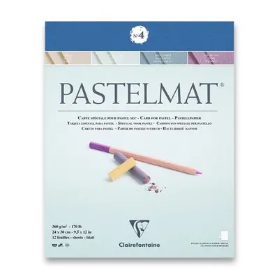 Blok Clairefontaine Pastelmat No.4 24x30cm, 12 listů, 360g Clairefontaine