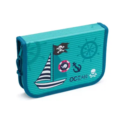 Školní penál jednopatrový Ocean Pirate Helma 365