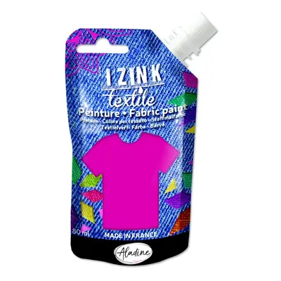 Textilní barva Aladine Izink Textile 80 ml - fuchsia tm. růžová Aladine