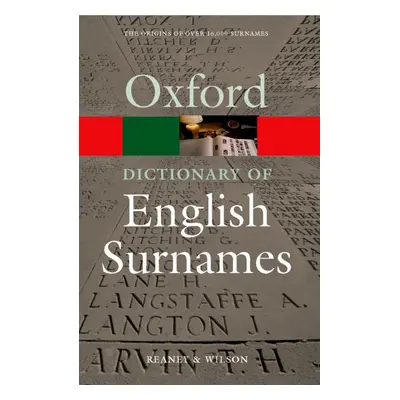 OXFORD DICTIONARY OF ENGLISH SURNAMES 3rd Edition Oxford University Press