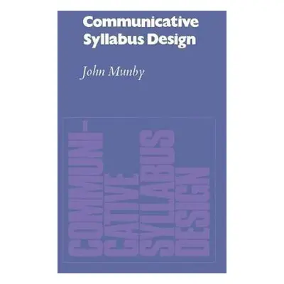 Communicative Syllabus Design Book Cambridge University Press