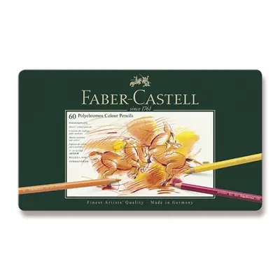 Pastelky Faber Castell Polychromos plech.krabička 60ks Faber-Castell