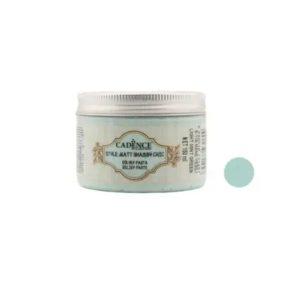 Reliefní pasta křídová Shabby Chic světle zelená light mint green 150 ml Aladine