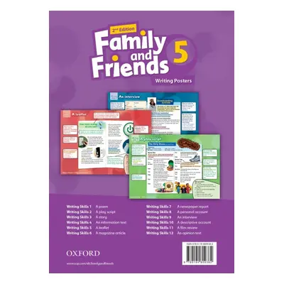 Family and Friends 2nd Edition 5 Posters Oxford University Press