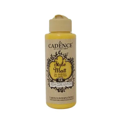 Matná akrylová barva Cadence Style Matt 120ml - sun flower slunečnice Aladine