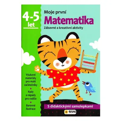 Matematika - 4-5 roky - samolepky (Moje první matematika) NAKLADATELSTVÍ SUN s.r.o.