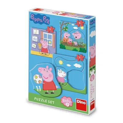 Puzzle set Peppa Pig: Rodina 3–5 dílků baby DINO