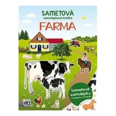 Sametová samolepková knížka Farma JIRI MODELS a. s.