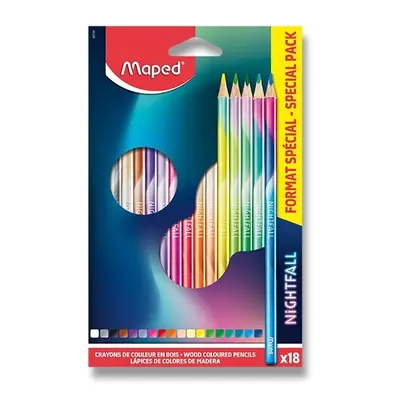 Pastelky Maped Color'Peps Nightfall 18 barev Maped