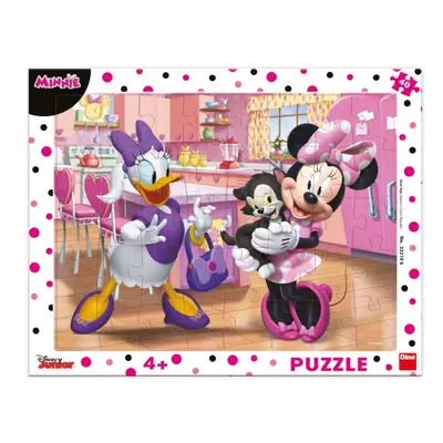 Puzzle Růžová Minnie 40 dílků deskové DINO