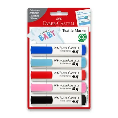 Popisovače na textil Faber Castell BL 5 baby barev Faber-Castell