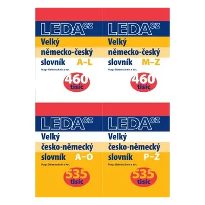 Sada Velký česko-německý slovník + Velký německo-český slovník Nakladatelství LEDA