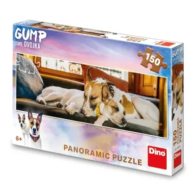 Puzzle Gump na gauči 150 dílků panoramic DINO