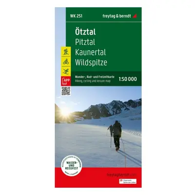 Ötztal 1:50 000 / turistická, cyklistická a rekreační mapa FREYTAG-BERNDT, spol. s r.o.