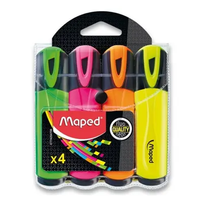 Zvýrazňovač Fluo Peps Classic souprava 4 ks Maped