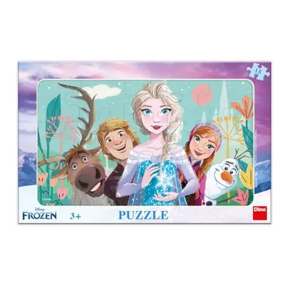 Puzzle Frozen: rodina 15 dílků deskové DINO