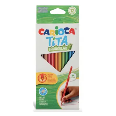 Carioca Tita Triangular trojhranné pastelky 12ks Carioca