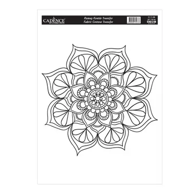 Transferový obrázek na textil Cadence 25 x 35 cm - Mandala 8 Aladine