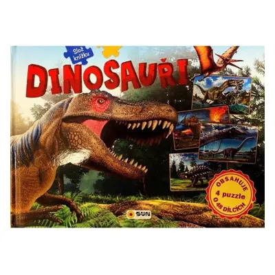 Dinosauři - Slož si knížku (4 puzzle o 48 dílcích) NAKLADATELSTVÍ SUN s.r.o.