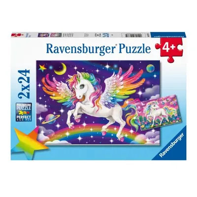 Jednorožec a Pegas 2x24 dílků Ravensburger