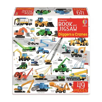 Usborne Book and Jigsaw Diggers and Cranes Usborne Publishing