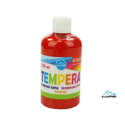 Barvy temperové LUMA 250ml červená LUMA