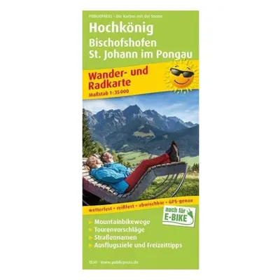 Hochkönig, Bischofshofen, St. Johann im Pongau 1:35 000 / turistická a cykloturistická mapa FREY