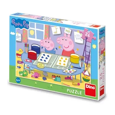 Puzzle Peppa Pig: Výtvarník 24 dílků DINO