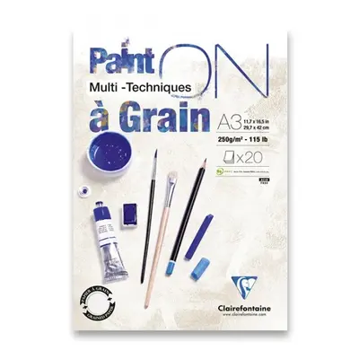 Blok Clairefontaine Paint on Grain A3, 20 listů, 250g Clairefontaine