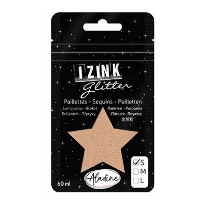 Třpytky Aladine Izink glitter 60 ml vel. S - or pastel pastelová zlatá Aladine