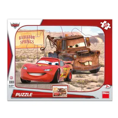 Puzzle Cars: Blesk a Burák 12 dílků deskové DINO