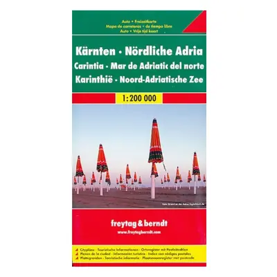 AK 716 Korutany, severní Jadran 1:200 000 / automapa + mapa volného času FREYTAG-BERNDT, spol. s