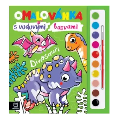 Omalovánka s vodovými barvami Dinosauři Aksjomat s.r.o.