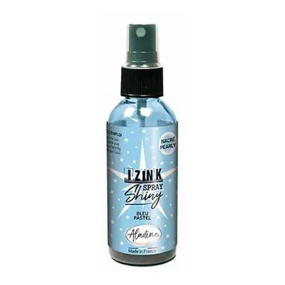 Perleťový inkoust ve spreji Aladine Izink Spray Shiny 80 ml - pastel blue pastelová modrá Aladin